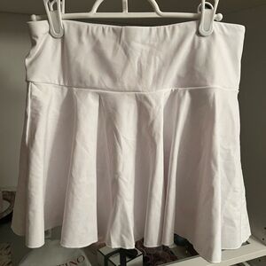 White tennis skort